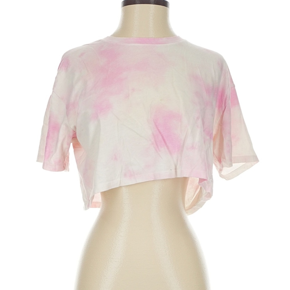 Hollister Pink Tie Dye Cropped Tee